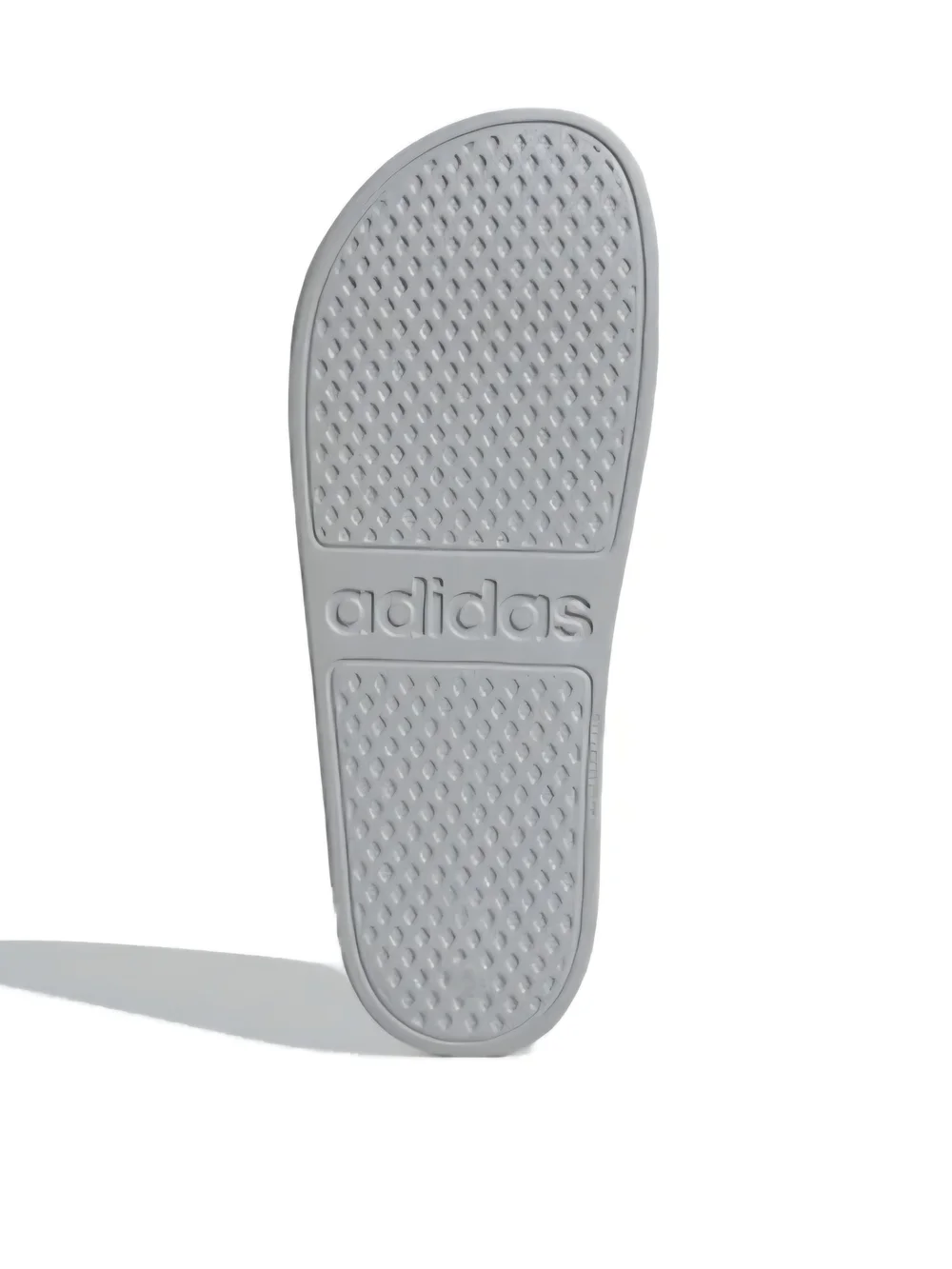 Adidas Grey and White Men’s Slide Sandals
